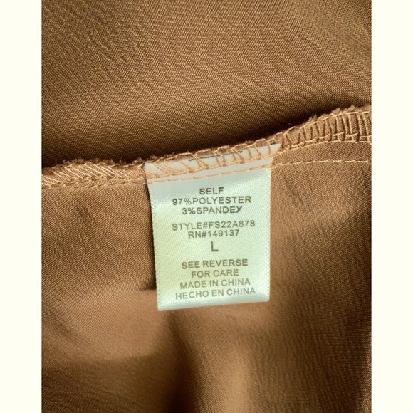 Women’s Maxi Dress Sz Large Strappy Open Back Side Slit Cameo - Picture 6 of 11